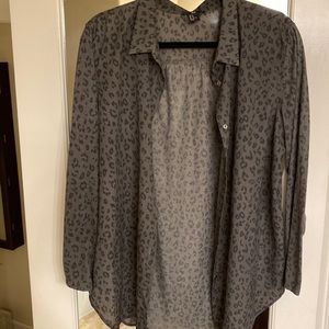 H&M animal print blouse!